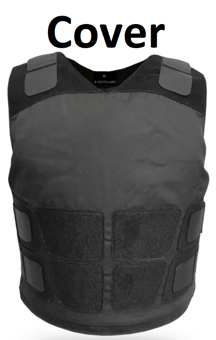 picture of VestGuard - Ultra Covert Body Armour - Cover Only - Black - VE-COV-UC102-BK