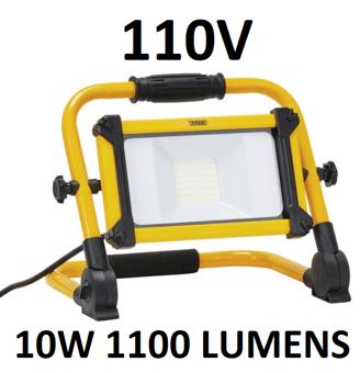 picture of Draper 110V SMD LED Folding Site Light 10W 1100 Lumens - [DO-03171]