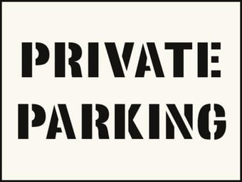 picture of Private Parking Stencil (600 x 800mm)  - SCXO-CI-9530G