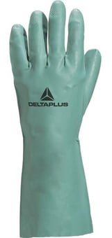 picture of Delta Plus Nitrex VE802 - Cotton Flock Nitrile Chemical Resistant Glove - Pair - LH-VE802