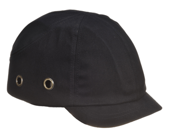 Picture of Portwest - Black Short Peak Bump Cap - [PW-PW89BKR]