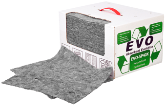 picture of Evo Recycled Spillpod Triple Weight Absorbent Pads - Dispenser Box - [FN-EVO-SP40X]
