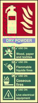 Picture of Spectrum Fire Extinguisher Dry Powder - PHS 82 x 202mm - [SCXO-CI-17173]