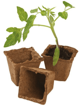 picture of Garland Square Fibre Pots 6cm - Pack of 20 - [GRL-W0288]