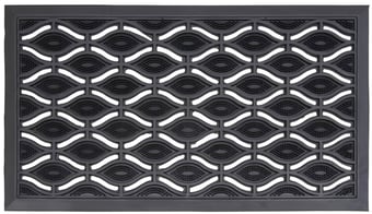 picture of Elipses Rubber Scraper Doormat - 40 x 70cm - [JV-01-159EY]