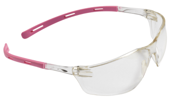 Picture of JSP - Rigi&trade; Ladies Safety Spectacle - Clear Lens - 30% Blue Blocker - Pink - [JS-1RIGLABB21AR] - (DISC-R)