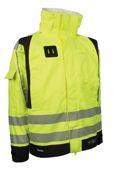 Picture of Lyngsoe Multinorm Hi-Vis Jacket - Zipper Head - Saturn Yellow/Black - LS-ARC-LR18055-53/07