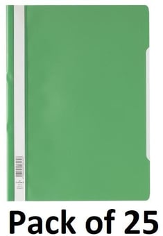 picture of Durable - Clear View Folder A4 - Green - Pack of 25 - [DL-252305]