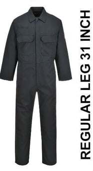 picture of Portwest - Bizweld FR Black Coverall - PW-BIZ1BKR