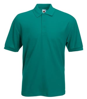 picture of Fruit of The Loom Men's Polycotton Poloshirt - Emerald Green - BT-63402-EMR-2XL
