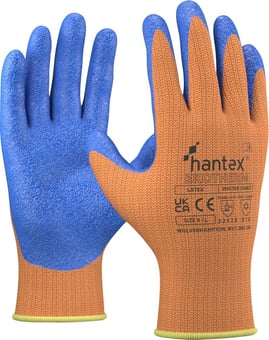 Picture of Hantex EKOTHERM Thermal Latex Grip Glove Hi Vis Orange - UC-HTX-EKOTHERM-HVO