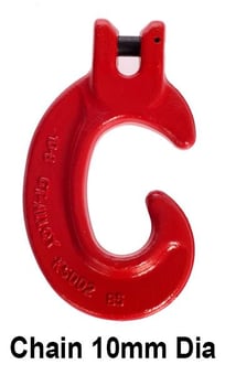 picture of GT Cobra Grade 80 Clevis C Hook - For Chain 10mm Dia. - [GT-G80CCH10]