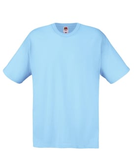 Fruit Of The Loom Men s Sky Blue Original T Shirt BT 61082 SKY