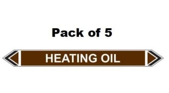 picture of Flow Marker - Heating Oil - Brown - Pack of 5 - [CI-13492]