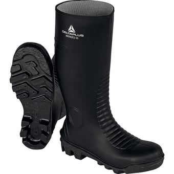 picture of Delta Plus S5 - SRA - Bronze2 PVC Safety Boot with Midsole - Steel Toecap - Black - LH-BRON2S5NO