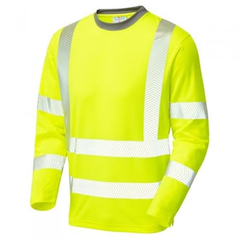 Picture of Capstone - Yellow Hi Vis Coolviz Plus Sleeved T-Shirt - LE-T08-Y