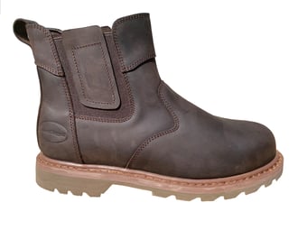 Picture of ASPEN Premium Waxy Welted Chelsea Boot Dark Brown S3 SRC - BN-RT702DB