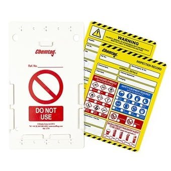 picture of Scafftag Chemtag - Specifically Designed to Identify Hazardous Substances as Defined by COSHH - [SC-CTSH]