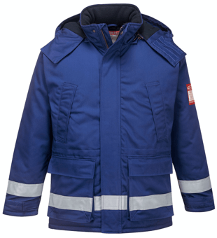 picture of Portwest - FR59 - FR Anti-Static Winter Jacket - Royal Blue - PW-FR59RBR