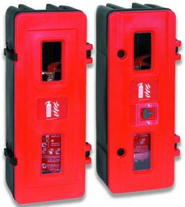 picture of Single 1 x 6kg/9kg Extinguisher Cabinet with Key Lock - [HS-HS70K]