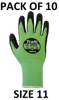 picture of TraffiGlove Metric Safe to Go Breathable Gloves - Size 11 - Pack of 10 - TS-TG5210-11X10 - (AMZPK2)