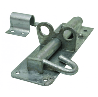 Picture of Galvanised Brenton Heavy Padlock Bolt 1 A Pattern - 150mm (6") - Pack of 5 - [CI-DB10L]