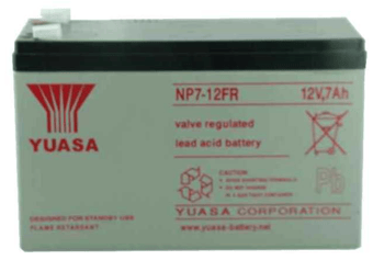picture of Yuasa NP7-12F/Retard Valve Regulated Lead Acid Battery - 12V 7Ah - [BRH-SLAYUANP7-12FR]
