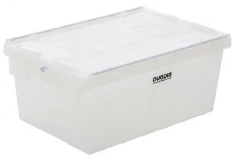 picture of BiGDUG Tote Boxes - 315h x 400w x 600d mm - 56 Litre - Translucent - [BDU-TSPALC50TR]