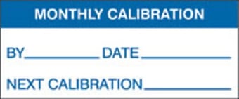 picture of Quality Labels - Monthly Calibration - 51 x 22mm (500 per Roll) - [AS-QC27]