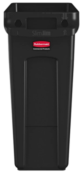 Picture of Rubbermaid Slim Jim With Venting Channels - 60L - Black - [SY-1955959] - (HP)