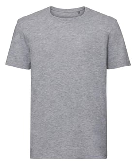 picture of Russell Men's Authentic Tee Pure Organic - Light Oxford Grey - BT-R108M-LOXF