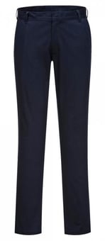 Picture of Portwest - Stretch Slim Chino Dark Navy Blue Trouser - Regular Leg 31 Inch - PW-S232DNR