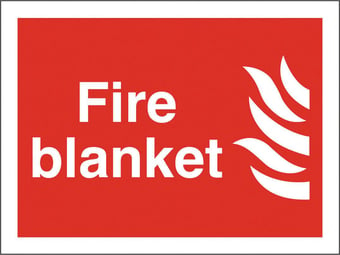 picture of Fire Blanket Sign - 200 X 150Hmm - Rigid Plastic - [AS-FI35-RP]