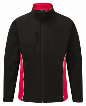 picture of Silverstone Black/Red Softshell Jacket - 320gm - ON-4280-50-BLK/RED