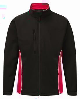 Picture of Silverstone Black/Red Softshell Jacket - 320gm - ON-4280-50-BLK/RED