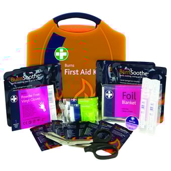 Picture of Burns First Aid Kit - In Orange Compact Aura Box - [RL-2030]