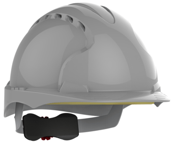 Picture of JSP EVO 3 Grey Safety Helmet - Vented - Wheel Ratchet - [JS-AJF170-000-400]