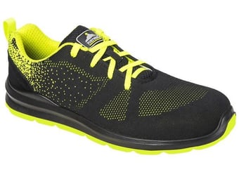 picture of Portwest - FT25 Steelite Aire Black/Green Trainer S1P - [PW-FT25BGN]