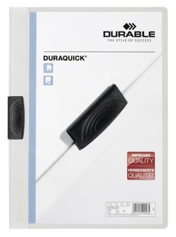 Picture of Durable - Duraquick 20 Clip Folder - A4 - White - Pack of 20 - [DL-227002]