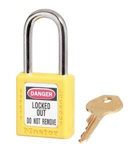 picture of Masterlock - Zenex 410 Lock-Out Padlock - Yellow - With One Unique Key - [MA-410YLW]