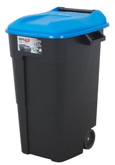 Picture of Tayg - 120L Wheelie Bin - 886h x 568w x 600d mm - Blue Lid - [BDU-TYGWB120BL] - (LP)