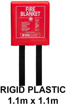 picture of Firechief K100 1.1m x 1.1m Fire Blanket in Moulded Plastic Rigid Case - [HS-BPR1/K100-P]
