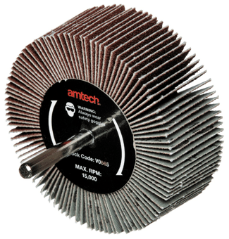 picture of Amtech Abrasive Flap Wheel 80 x 30mm - Grit 120 - [DK-V0665]