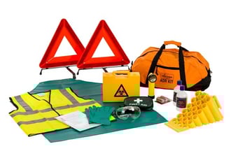 Picture of Hazchem Medical Waste ADR Kit and PPE Kit in ADR Kit Bag - For Drivers Transporting Medical/Clinical Waste - [HZ-DK027]