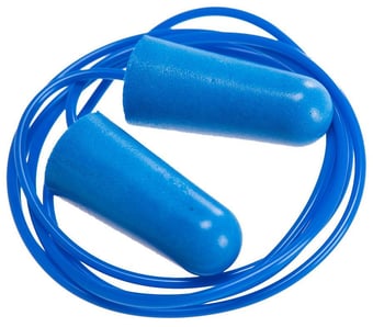 Picture of Portwest - EP30 - Detectable Corded PU Ear Plug - Pack of 200 Pairs - Blue - [PW-EP30BLU]