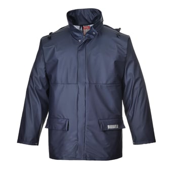 picture of Portwest - Navy Blue Sealtex Flame Jacket - [PW-FR46NAR]