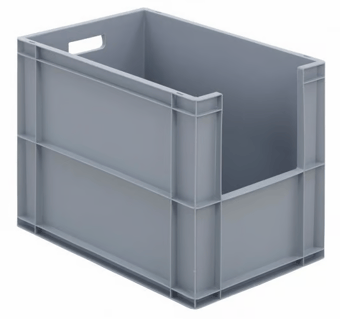 Picture of BiGDUG Euro Stacking Pick Bin - 450h x 400w x 600d mm - 84L - Grey - Box Deal of 10 - [IH-BDU-BNBPB4644G] - (LP)