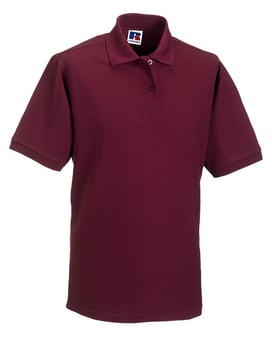 Picture of Russell Hardwearing Unisex Polo Shirt - Burgundy Red - BT-599M-BURGUNDY