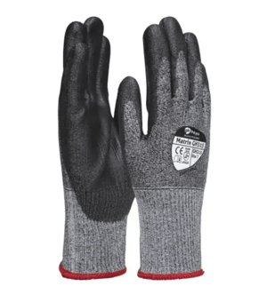 Picture of Polyco Matrix GH315 Cut Resistant PU Palm Coated Glove Grey/Black - BM-GH315