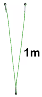 picture of Honeywell Kernmantle Twin Restraint Lanyard - 1m + QT + 2GO55 - [HW-1032351]